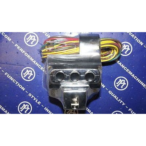 PartzBiz HD: 4407366-Performance Machine PM Chrome 4 Four Button Switch Housing Right Side Harley 0062-2040-CH PartzBiz HD: 4407366-Performance Machine PM Chrome 4 Four Button Switch Housing Right Side Harley 0062-2040-CH