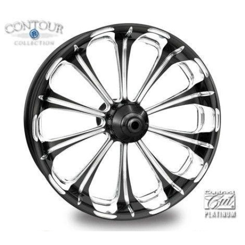 PartzBiz HD: 4407368-ชุดแพ็คเกจล้อ PM Contour Revel Contrast Cut Platinum พร้อมยาง ยาง Harley