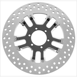 PartzBiz HD PM0133-1802DXNS-BMP - Performance Machine PM Dixon Black Platinum Cut Rear 11.8" Brake Rotor | 0133-1802DXNS-BMP