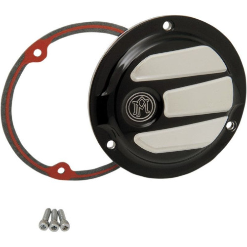 PartzBiz HD: 4407208-Performance Machine Scallop 3 Hole Platinum Cut Derby Cover Harley EVO Big Twin | 0177-2027-BMP PartzBiz HD: 4407208-Performance Machine Scallop 3 Hole Platinum Cut Derby Cover Harley EVO Big Twin | 0177-2027-BMP