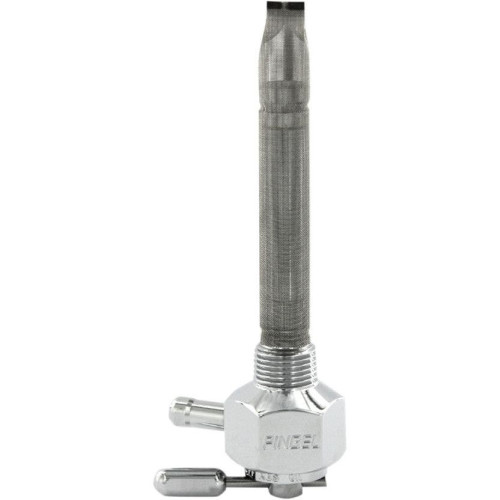 PartzBiz HD: 4407206-Pingel 1211-CH 3/8 NPT Smooth Hex Chrome Power-Flo Fuel Valve Petcock 90 Forward | 1211-CH