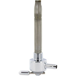 PartzBiz HD DSDS390265 - Pingel 6211-CR 3/8 NPT Smooth Round CHR Power-FLO Fuel Valve Petcock 180 Inward | 6211-CR PartzBiz HD DSDS390265 - Pingel 6211-CR 3/8 NPT Smooth Round CHR Power-FLO Fuel Valve Petcock 180 Inward | 6211-CR