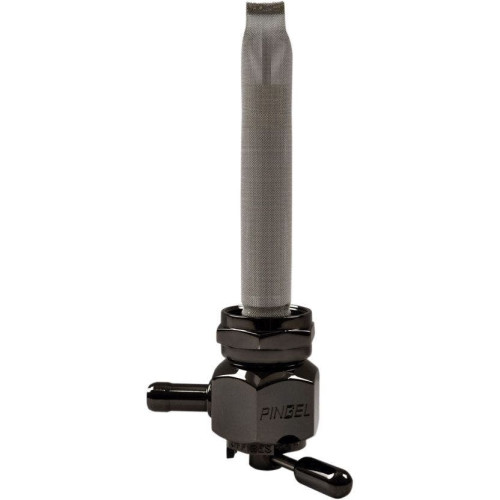 PartzBiz HD: 4407151-Pingel 6311-CHBLK Power Flo Smooth Black Chrome HEX 180 Deg Inward 22mm Petcock | 6311-CHBLK