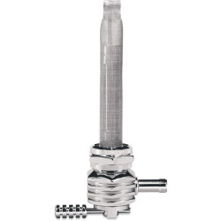 PartzBiz HD DSDS390509 - Pingel 6311-CHF Power Flo Finned Chrome HEX 180 Deg Inward 22mm Petcock Harley | 6311-CHF PartzBiz HD DSDS390509 - Pingel 6311-CHF Power Flo Finned Chrome HEX 180 Deg Inward 22mm Petcock Harley | 6311-CHF