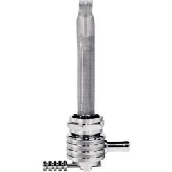 PartzBiz HD DSDS390506 - Pingel 6311-CRF Power Flo Finned Chrome Round 180 Deg Inward 22mm Petcock Harley | 6311-CRF PartzBiz HD DSDS390506 - Pingel 6311-CRF Power Flo Finned Chrome Round 180 Deg Inward 22mm Petcock Harley | 6311-CRF