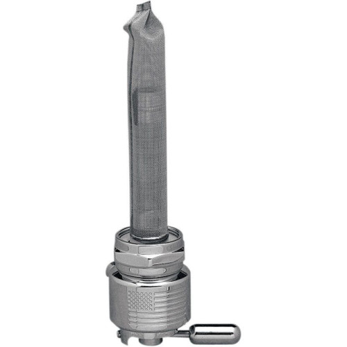 PartzBiz HD: 4407158-Pingel 6311-CRL Power Flo Flag Round Chrome 180 Deg ด้านใน 22mm Petcock Harley | 6311-CRL