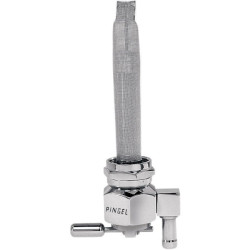PartzBiz HD TR497072 - Pingel 6391-CH Power Flo Smooth Chrome HEX 180 Deg Down 22mm Petcock Harley | 6391-CH PartzBiz HD TR497072 - Pingel 6391-CH Power Flo Smooth Chrome HEX 180 Deg Down 22mm Petcock Harley | 6391-CH