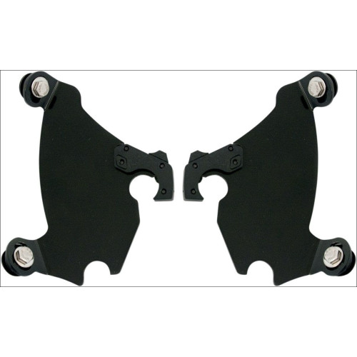 PartzBiz HD: 4407088-Memphis Shades Black Plate Only Mounts Gauntlet Fairing Harley XL 883C 1200C | MEB1881