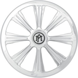 PartzBiz HD PM0206-2010RIV-CH - Performance Machine PM Riviera Chrome Super Gas Air Cleaner Insert Only | 0206-2010RIV-CH