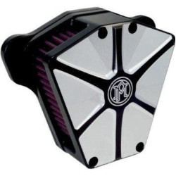 PartzBiz HD PM0206-2082-BM - Performance Machine PM Array Black Contrast Cut Stage 1 เครื่องฟอกอากาศ Harley 93-15 | 0206-2082-บีเอ็ม