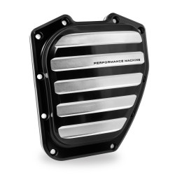 PartzBiz HD PM0177-2036-BM - Performance Machine ฝาครอบไทม์มิ่งไดรฟ์ Black Contrast Cut Harley Twin Cam 01up | 0177-2036-บีเอ็ม
