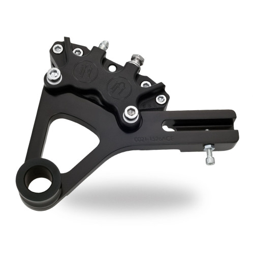 PartzBiz HD: 4407044-PM Black Ops 4 Piston Rear Brake Caliper for Harley Dyna 08-14 Models - 1259-0052-SMB PartzBiz HD: 4407044-PM Black Ops 4 Piston Rear Brake Caliper for Harley Dyna 08-14 Models - 1259-0052-SMB
