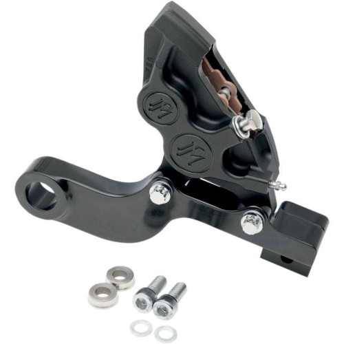 PartzBiz HD: 4407046-PM Black Ops 4 Piston Rear Brake Caliper for Harley Touring 08-14 W/ PM Disc - 1257-0081-A-SMB PartzBiz HD: 4407046-PM Black Ops 4 Piston Rear Brake Caliper for Harley Touring 08-14 W/ PM Disc - 1257-0081-A-SMB