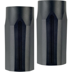 PartzBiz HD PM0208-2102-SMB - Performance Machine Black Ops Tech Fork Boots Upper Slider Covers Harley 14-17 | 0208-2102-SMB