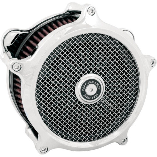 PartzBiz HD: 4407036-PM Chrome Super Gas Stage 1 Air Cleaner for Harley Touring Models 08-15 | 0206-2007-CH PartzBiz HD: 4407036-PM Chrome Super Gas Stage 1 Air Cleaner for Harley Touring Models 08-15 | 0206-2007-CH