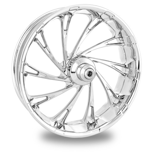 PartzBiz HD: 4406997-PM Contour Del Rey Chrome  Wheels Package Set With Tires Tires for Harley 