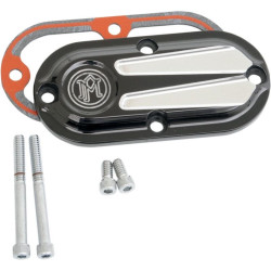 PartzBiz HD PM0177-2028-BMP - Performance Machine Black Platinum Scallop Inspection Cover Harley Softail Dyna | 0177-2028-BMP