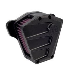 PartzBiz HD PM0206-2087-SMB - PM Scallop Stage 1 เครื่องฟอกอากาศ Black Ops สำหรับ Harley Sportster รุ่น 91-13 | 0206-2087-SMB