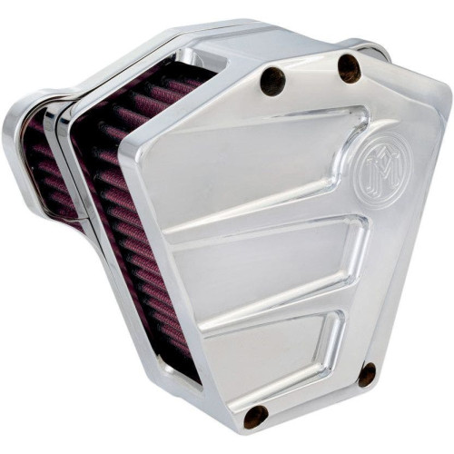PartzBiz HD: 4406914-PM  Scallop Stage 1 Air Cleaner Chrome   for 93-up EVO and Twin Cam Harley Models | 0206-2083-CH
