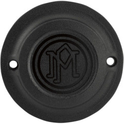 PartzBiz HD PM0177-2030-SMB - Performance Machine Black Ops Scallop Ignition Covers Harley Big Twin & XL | 0177-2030-SMB