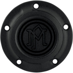 PartzBiz HD PM0177-2029-SMB - Performance Machine Black Ops Scallop Ignition Covers Harley Twin Cam 99-15 | 0177-2029-SMB