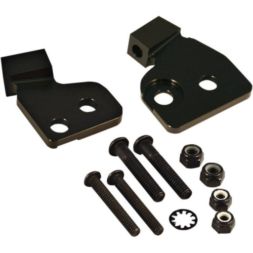 PartzBiz HD: 4406868-PowerMadd Cobra Black Star Series Handguard Mount Kit สำหรับ Harley 17-18 ไฮดรอลิก