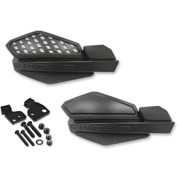 PartzBiz HD DS06351474 & DS06351471 - PowerMadd Cobra Black Star Series Handguards & Mount Kit Harley 14-16 Hydraulic PartzBiz HD DS06351474 & DS06351471 - PowerMadd Cobra Black Star Series Handguards & Mount Kit Harley 14-16 Hydraulic