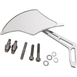 PartzBiz HD DS06401434 - Pro One 102300 Chrome Weekend Warrior Billet Aluminum Left Flame Mirror Harley 0640-1434 06401434 best new upgrade replacement custom chopper bobber motorcycle front fork suspension PartzBiz HD DS06401434 - Pro One 102300 Chrome Weekend Warrior Billet Aluminum Left Flame Mirror Harley 0640-1434 06401434 best new upgrade replacement custom chopper bobber motorcycle front fork suspension