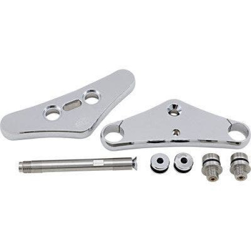 PartzBiz HD: 4406769-Pro One 106500 Chrome Billet 41MM 5€∞ Rake Triple Tree Harley FXST FXWG 84-10 ที่ดีที่สุดใหม่อัพเกรดเปลี่ยนที่กำหนดเอง Chopper Bobber รถจักรยานยนต์ส้อมด้านหน้าระบบกันสะเทือน