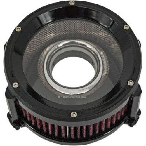 PartzBiz HD: 4406780-Trask TM-1022-BK Black Assault Charge High-Flow Clear Air Cleaner Harley XL 91-22 1010-2629 10102629 softail road electra glide dyna breakout big twin Sporty buy best for 883 1200 