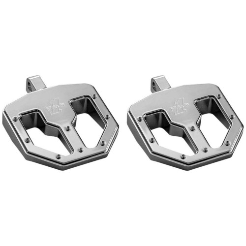 PartzBiz HD: 4406755-Pro One 500761 Chrome BMX V1 ชาย Billet เท้า Peg Harley & Metric Clevis Mount