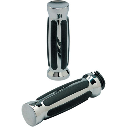PartzBiz HD: 4406725-Pro-One Chrome พร้อมด้ามจับยางแบบตรงสำหรับ Harley Cable Throttle 84-17 | 490000 PartzBiz HD: 4406725-Pro-One Chrome พร้อมด้ามจับยางแบบตรงสำหรับ Harley Cable Throttle 84-17 | 490000