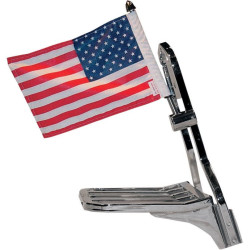 PartzBiz HD DS05210196 - Pro Pad 1/2" Square Side Mount Sissy Bar Flag Pole & 10x15 Flag 4 Harley /Metric | RFM-SQSB15 PartzBiz HD DS05210196 - Pro Pad 1/2" Square Side Mount Sissy Bar Flag Pole & 10x15 Flag 4 Harley /Metric | RFM-SQSB15