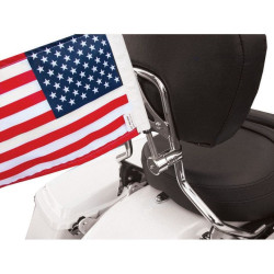 PartzBiz HD DS05210779 - Pro Pad 5/8" Round Side Mount Sissy Bar Flag Pole & 10x15 Flag 4 Harley /Metric | RFM-RDSB515 PartzBiz HD DS05210779 - Pro Pad 5/8" Round Side Mount Sissy Bar Flag Pole & 10x15 Flag 4 Harley /Metric | RFM-RDSB515