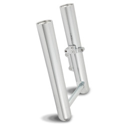 PartzBiz HD AN06-554 - Arlen Ness Hot Fork Legs Lower Sliders Smooth Chrome Harley Softail 00-06 FLST | 06-554 PartzBiz HD AN06-554 - Arlen Ness Hot Fork Legs Lower Sliders Smooth Chrome Harley Softail 00-06 FLST | 06-554