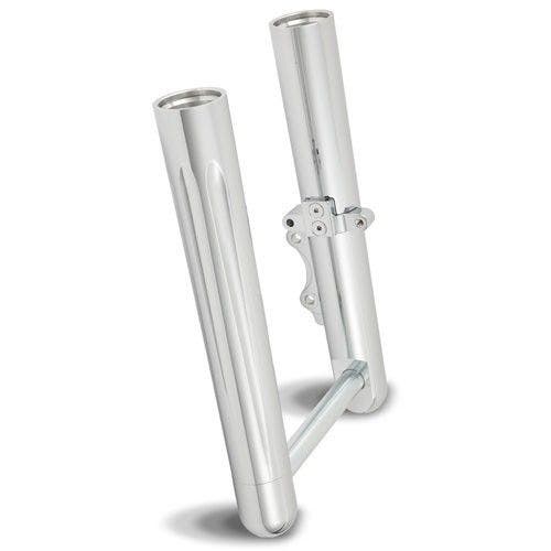 PartzBiz HD: 4406672-Arlen Ness Hot Fork Legs Lower Sliders Deep Cut Chrome Harley Softail 00-06 FXST | 06-566 PartzBiz HD: 4406672-Arlen Ness Hot Fork Legs Lower Sliders Deep Cut Chrome Harley Softail 00-06 FXST | 06-566