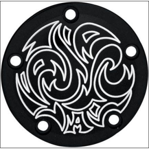 PartzBiz HD: 4406677-Arlen Ness Tech Black Engraved Points Ignition Timing Cover Harley Twin Cam | 03-597 PartzBiz HD: 4406677-Arlen Ness Tech Black Engraved Points Ignition Timing Cover Harley Twin Cam | 03-597