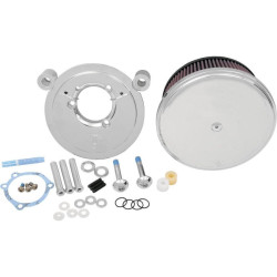 PartzBiz HD AN18-790 - กรองอากาศ Arlen Ness Chrome Stage II Big Sucker พร้อมฝาครอบ Harley EVO 93-99 | 18-790