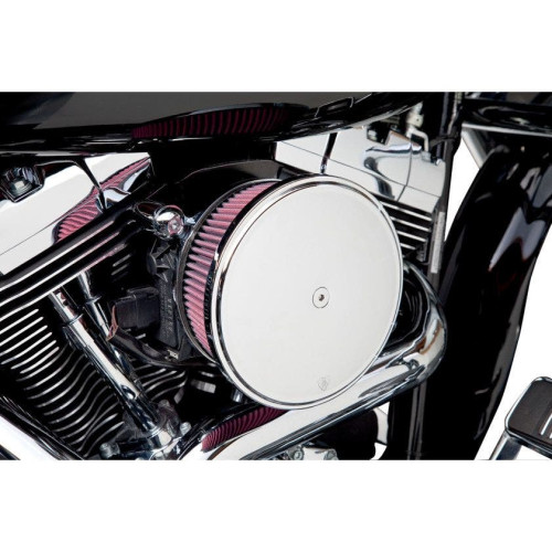 PartzBiz HD: 4406640-Arlen Ness Chrome Stage II Big Sucker Air Filter w/ Chrome Cover Harley 99-16 | 18-818