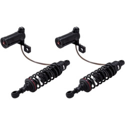 PartzBiz HD PR990-2001 - Progressive Suspension 990-2001 Sport Series 12" Remote Reservoir Adjustable Shocks 93-19 Harley-Davidson touring FLH/T road king electra street road glide shock spring damper upgrade replacement