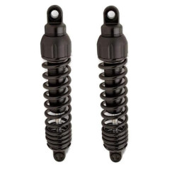 PartzBiz HD PR444-4052B - โช้คหลังแบบมาตรฐาน Progressive Black 444 Series 11.5” Harley Dyna 91-17 | 444-4052B