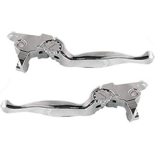 PartzBiz HD: 4406355-PSR 12-00616-20 Chrome Journey Adjustable Lever Set Pair Harley Touring 21-Up PartzBiz HD: 4406355-PSR 12-00616-20 Chrome Journey Adjustable Lever Set Pair Harley Touring 21-Up
