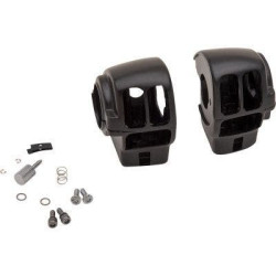 PartzBiz HD DS06160354 - Drag Black 1 1/4" Handlebar Control Radio Switch Housing Kit Harley FLH/T 08-13 0616-0354 06160354 dyna glide wide electra road street king sportster sporty mechanical hydraulic disc single dual Harley Davidson Softail Fat Boy Slim FLSS FLSTFBS Cust PartzBiz HD DS06160354 - Drag Black 1 1/4" Handlebar Control Radio Switch Housing Kit Harley FLH/T 08-13 0616-0354 06160354 dyna glide wide electra road street king sportster sporty mechanical hydraulic disc single dual Harley Davidson Softail Fat Boy Slim FLSS FLSTFBS Cust