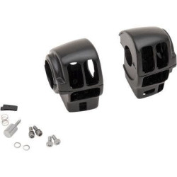 PartzBiz HD DS06160356 - Drag Black 1 1/4" Handlebar Control Radio Switch Housing Kit Harley FLHX 08-13 0616-0356 06160356 dyna glide wide electra road street king sportster sporty mechanical hydraulic disc single dual Harley Davidson Softail Fat Boy Slim FLSS FLSTFBS Custom PartzBiz HD DS06160356 - Drag Black 1 1/4" Handlebar Control Radio Switch Housing Kit Harley FLHX 08-13 0616-0356 06160356 dyna glide wide electra road street king sportster sporty mechanical hydraulic disc single dual Harley Davidson Softail Fat Boy Slim FLSS FLSTFBS Custom