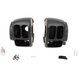 PartzBiz HD DS06160357 - Drag Black 1 1/4" Handlebar Control Radio Switch Housing Kit Harley FLHR 96-07 0616-0357 06160357 dyna glide wide electra road street king sportster sporty mechanical hydraulic disc single dual Harley Davidson Softail Fat Boy Slim FLSS FLSTFBS Custom PartzBiz HD DS06160357 - Drag Black 1 1/4" Handlebar Control Radio Switch Housing Kit Harley FLHR 96-07 0616-0357 06160357 dyna glide wide electra road street king sportster sporty mechanical hydraulic disc single dual Harley Davidson Softail Fat Boy Slim FLSS FLSTFBS Custom