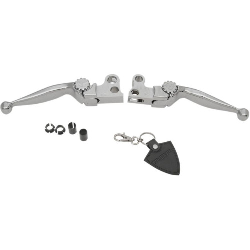 PartzBiz HD: 4406269-PSR Chrome Journey Adjustable Handlebar Levers Harley 14-16 Sportster XL | 12-00605-20