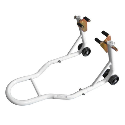PartzBiz HD: 4406278-PSR 00-00107-06 White Motorcycle Paddock Front Fork Lift Track Stand Universal 201558 PartzBiz HD: 4406278-PSR 00-00107-06 White Motorcycle Paddock Front Fork Lift Track Stand Universal 201558
