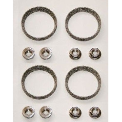 PartzBiz HD EPX X2 - Qty 2 Sets New Exhaust Crush Gaskets & Serrated Nuts for Harley Models 65324-83A PartzBiz HD EPX X2 - Qty 2 Sets New Exhaust Crush Gaskets & Serrated Nuts for Harley Models 65324-83A