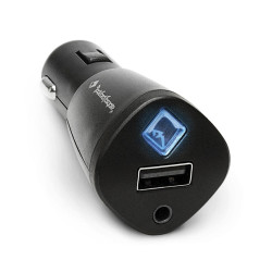 PartzBiz HD RF-RFBTAUX - Rockford Fosgate RFBTAUX Universal Bluetooth Audio Adapter Aux Input ที่จุดบุหรี่ที่ดีที่สุดสำหรับการสตรีมคุณภาพชุดเครื่องเสียงประสิทธิภาพสูง