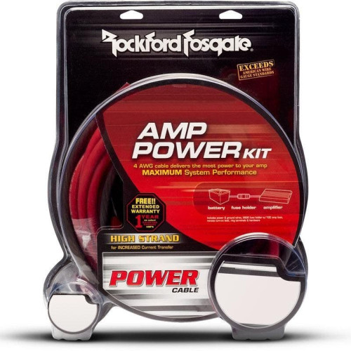 PartzBiz HD: 4404905-Rockford RFK10 10 AWG Amplifier AMP Installation Power Wiring Kit Cables Connectors Upgrade Harness Power Ground RCA Remote Terminals Install Package. PartzBiz HD: 4404905-Rockford RFK10 10 AWG Amplifier AMP Installation Power Wiring Kit Cables Connectors Upgrade Harness Power Ground RCA Remote Terminals Install Package.